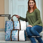 Turquoise Paua Shell Maori Travel Bag Koru Kowhaiwhai - Aussie Hoodie