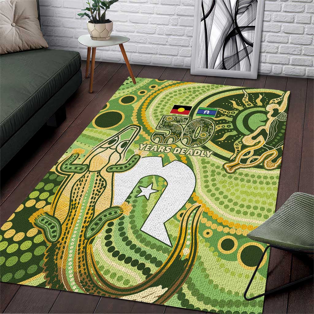 2026 NAIDOC Week 50 Years Deadly Area Rug Flows of Time