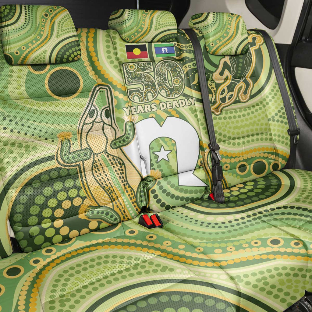 2026 NAIDOC Week 50 Years Deadly Back Car Seat Cover Flows of Time
