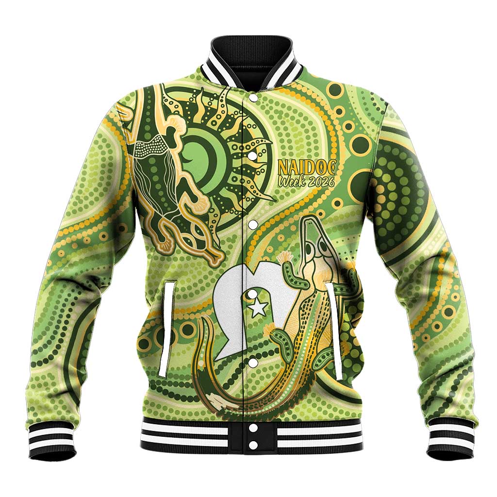 2026 NAIDOC Week 50 Years Deadly Baseball Jacket Flows of Time
