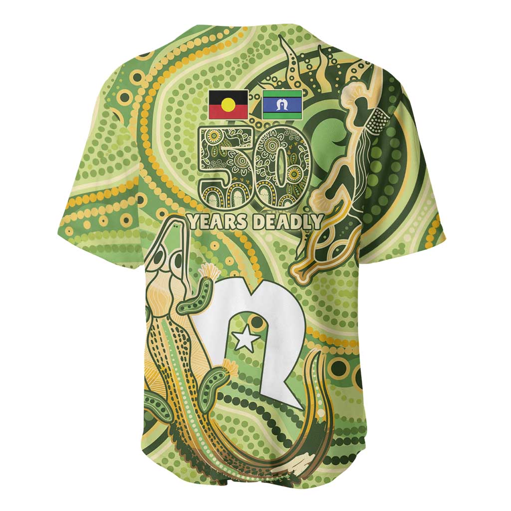 2026 NAIDOC Week 50 Years Deadly Baseball Jersey Flows of Time