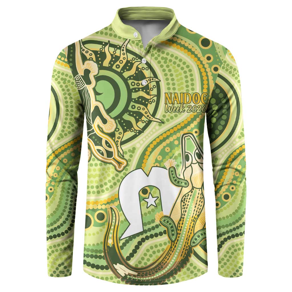 2026 NAIDOC Week 50 Years Deadly Button Sweatshirt Flows of Time
