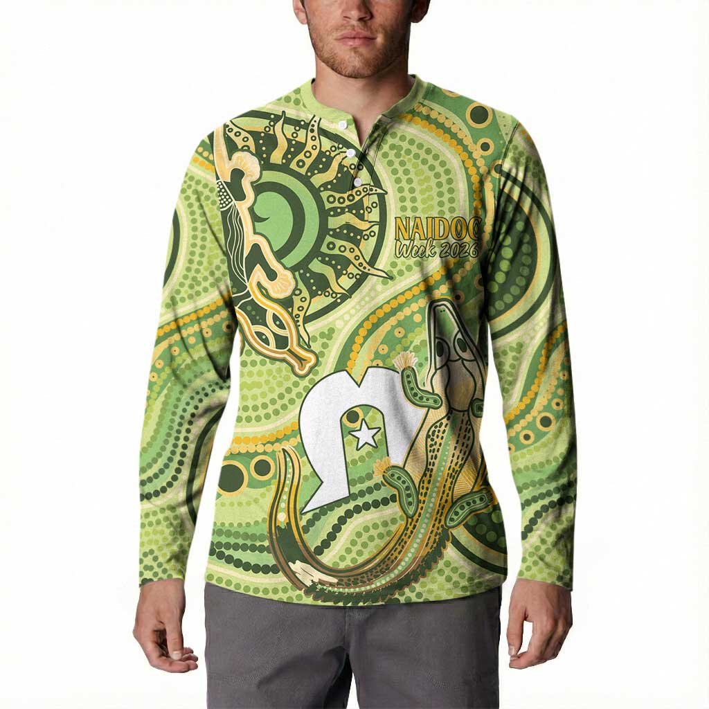 2026 NAIDOC Week 50 Years Deadly Button Sweatshirt Flows of Time