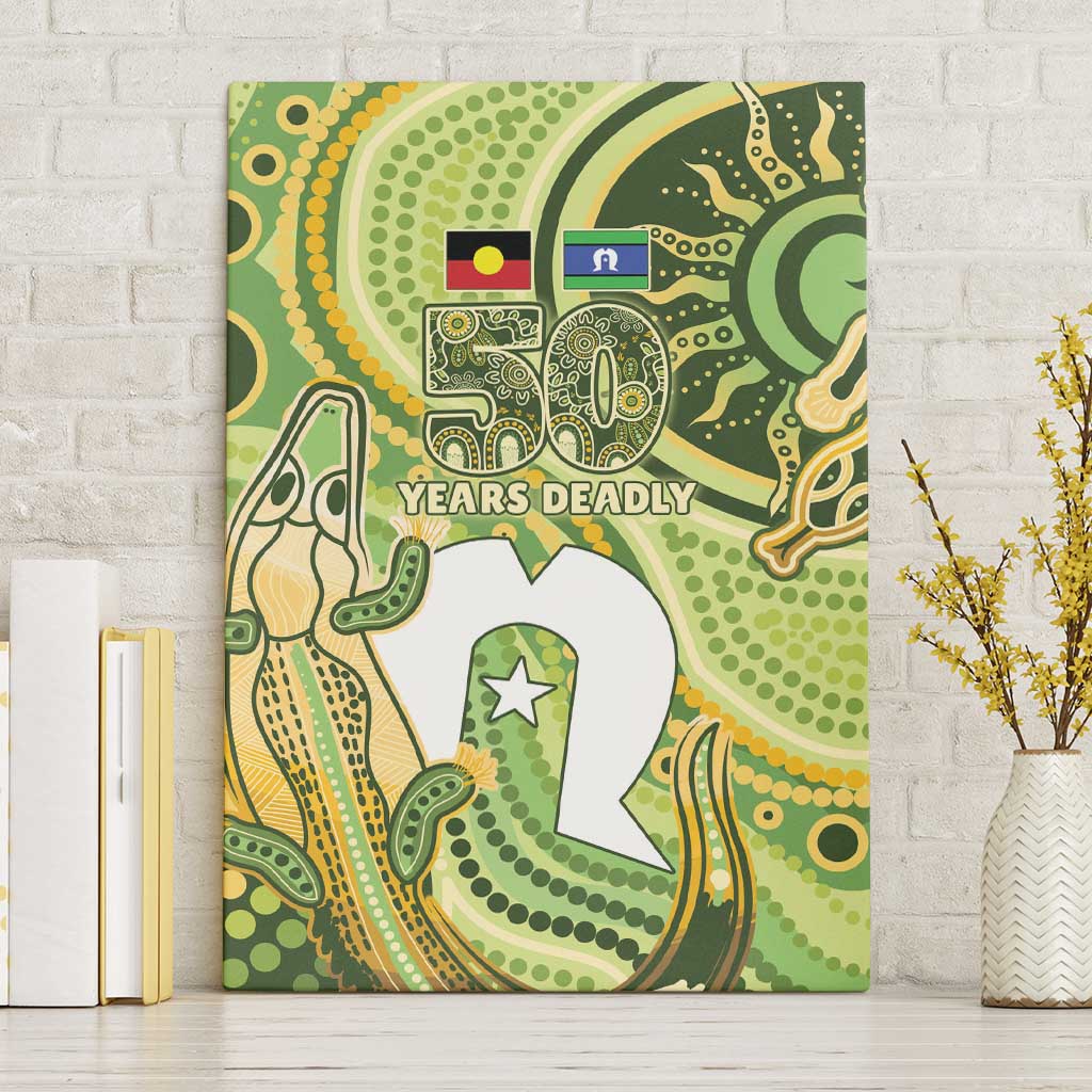 2026 NAIDOC Week 50 Years Deadly Canvas Wall Art Flows of Time