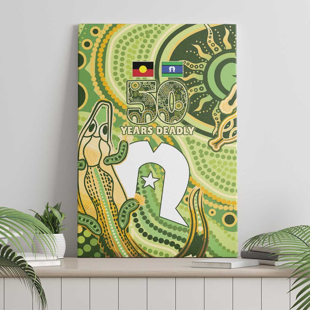 2026 NAIDOC Week 50 Years Deadly Canvas Wall Art Flows of Time