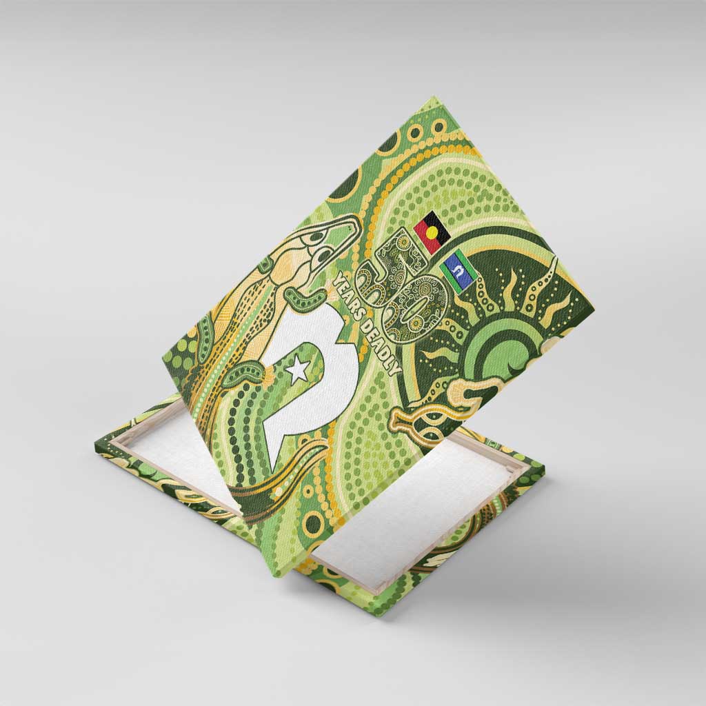 2026 NAIDOC Week 50 Years Deadly Canvas Wall Art Flows of Time