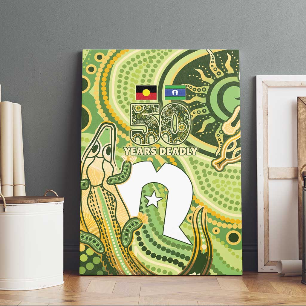 2026 NAIDOC Week 50 Years Deadly Canvas Wall Art Flows of Time
