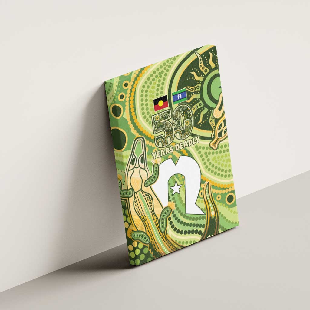 2026 NAIDOC Week 50 Years Deadly Canvas Wall Art Flows of Time