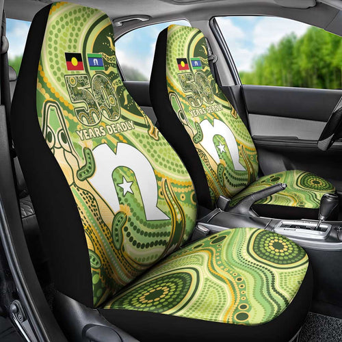 2026 NAIDOC Week 50 Years Deadly Car Seat Cover Flows of Time