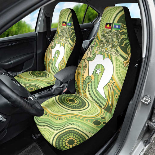 2026 NAIDOC Week 50 Years Deadly Car Seat Cover Flows of Time
