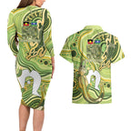 2026 NAIDOC Week 50 Years Deadly Couples Matching Long Sleeve Bodycon Dress and Hawaiian Shirt Flows of Time
