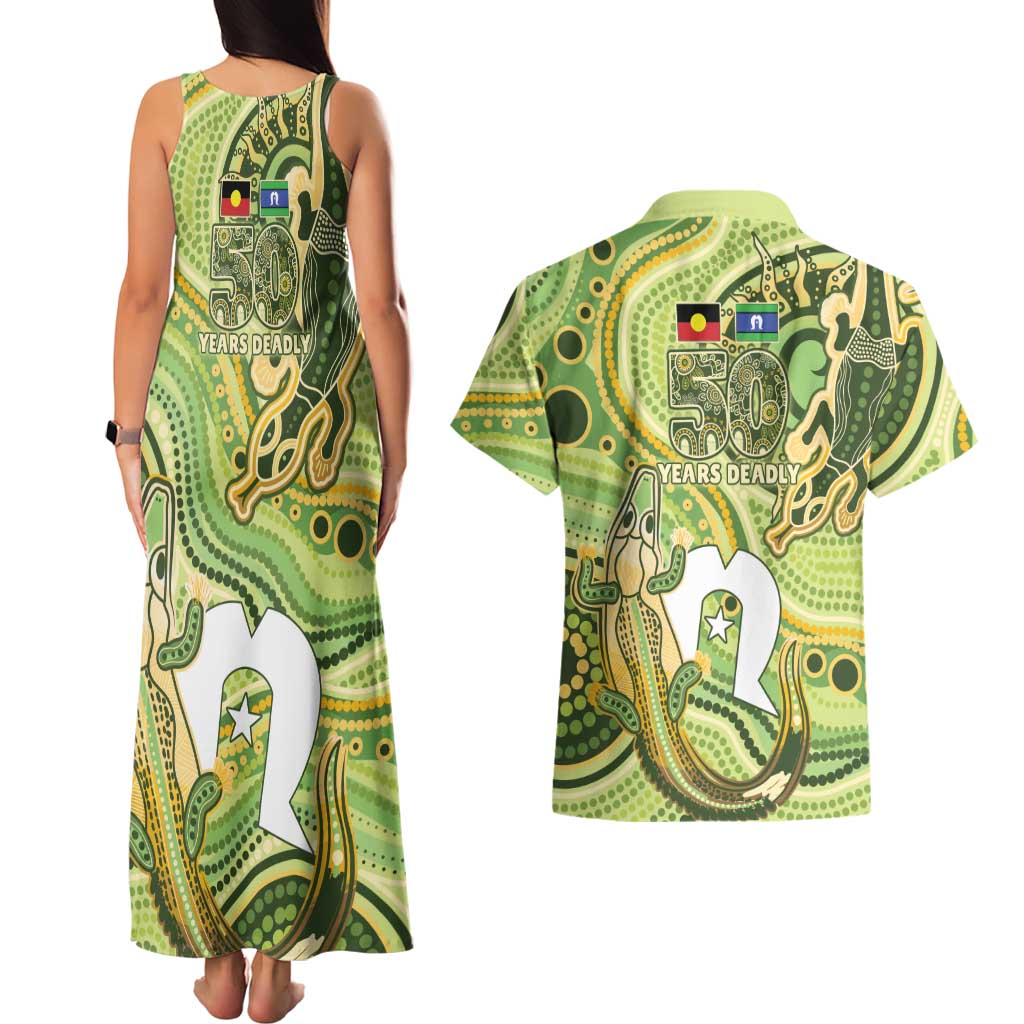 2026 NAIDOC Week 50 Years Deadly Couples Matching Tank Maxi Dress and Hawaiian Shirt Flows of Time