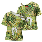 2026 NAIDOC Week 50 Years Deadly Cross Shoulder Shirt Flows of Time