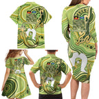 2026 NAIDOC Week 50 Years Deadly Family Matching Long Sleeve Bodycon Dress and Hawaiian Shirt Flows of Time