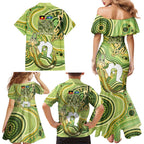 2026 NAIDOC Week 50 Years Deadly Family Matching Mermaid Dress and Hawaiian Shirt Flows of Time