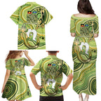 2026 NAIDOC Week 50 Years Deadly Family Matching Puletasi and Hawaiian Shirt Flows of Time