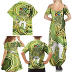 2026 NAIDOC Week 50 Years Deadly Family Matching Summer Maxi Dress and Hawaiian Shirt Flows of Time