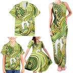 2026 NAIDOC Week 50 Years Deadly Family Matching Tank Maxi Dress and Hawaiian Shirt Flows of Time