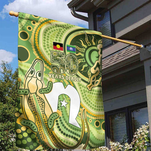 2026 NAIDOC Week 50 Years Deadly Garden Flag Flows of Time