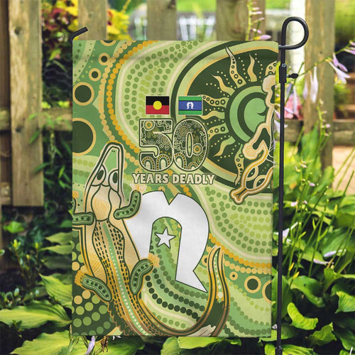 2026 NAIDOC Week 50 Years Deadly Garden Flag Flows of Time