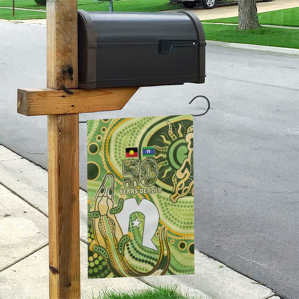 2026 NAIDOC Week 50 Years Deadly Garden Flag Flows of Time
