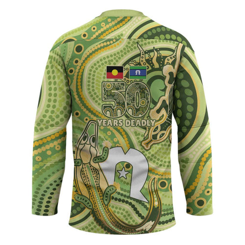 2026 NAIDOC Week 50 Years Deadly Hockey Jersey Flows of Time