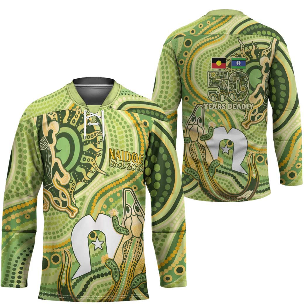 2026 NAIDOC Week 50 Years Deadly Hockey Jersey Flows of Time