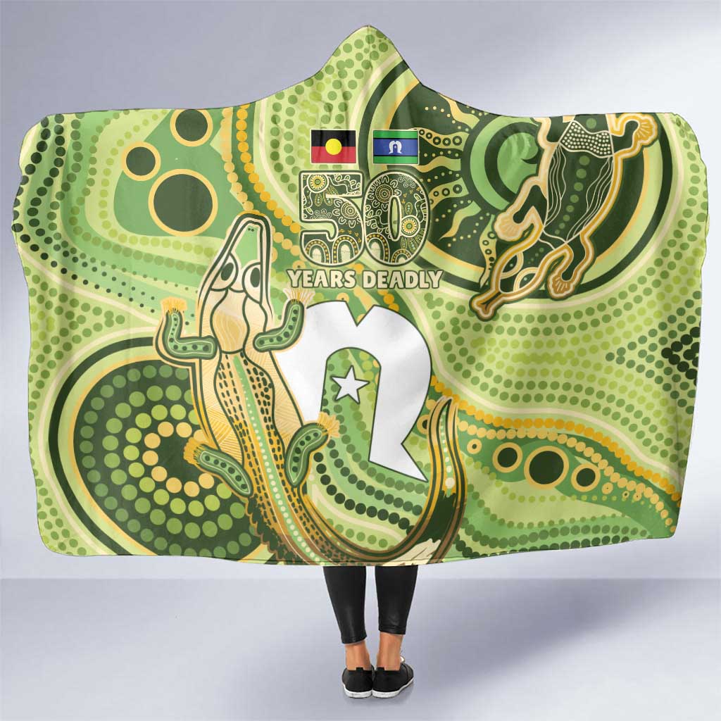 2026 NAIDOC Week 50 Years Deadly Hooded Blanket Flows of Time