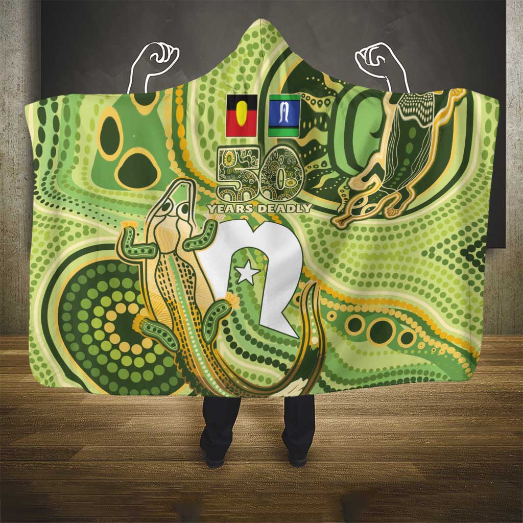 2026 NAIDOC Week 50 Years Deadly Hooded Blanket Flows of Time