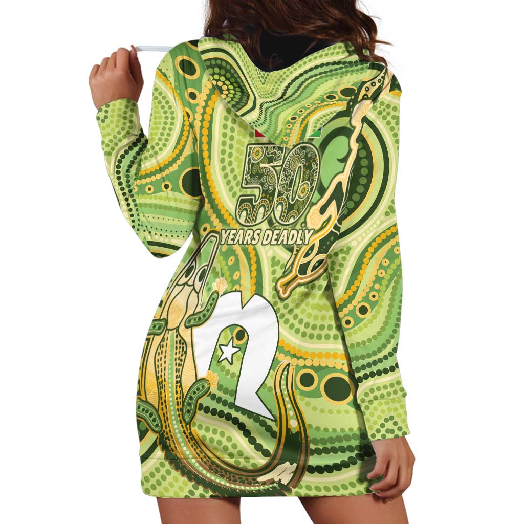 2026 NAIDOC Week 50 Years Deadly Hoodie Dress Flows of Time
