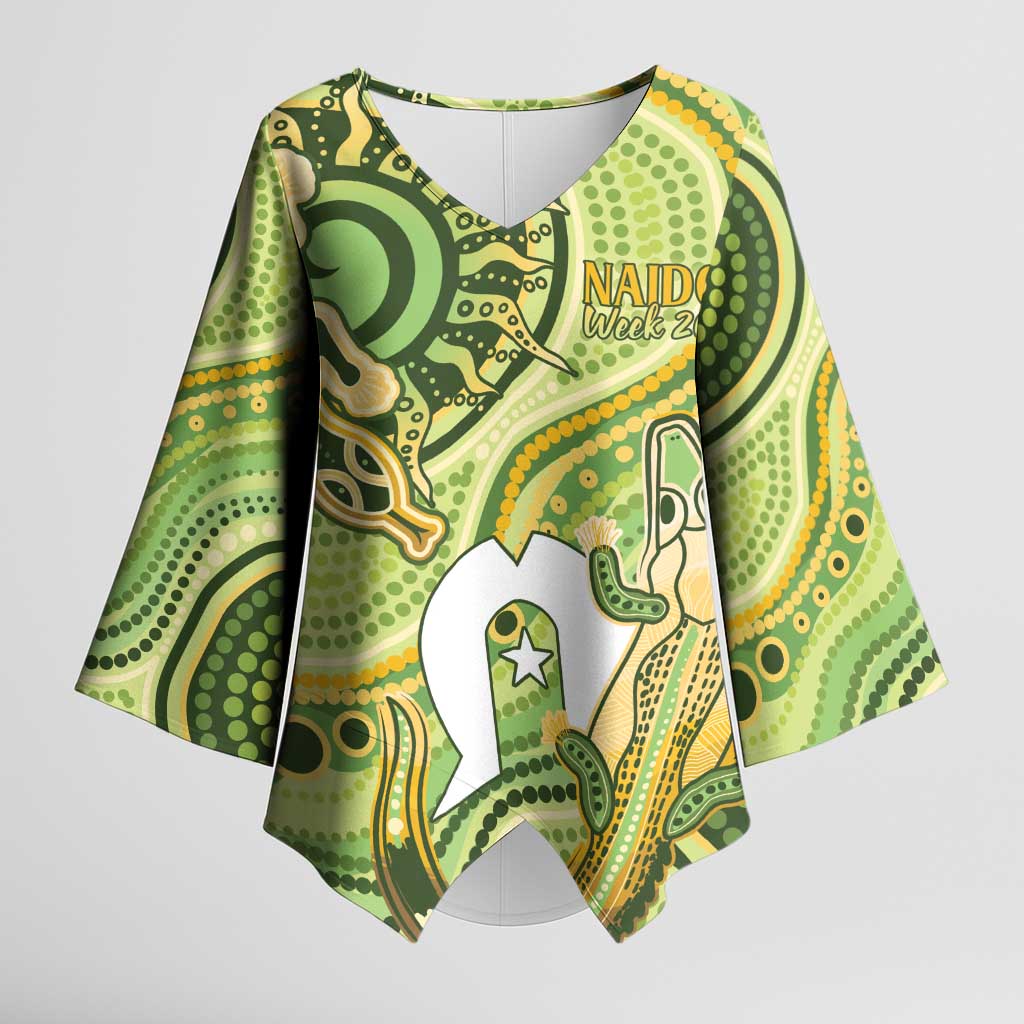 2026 NAIDOC Week 50 Years Deadly Kimono Sleeve Blouse Flows of Time