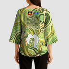 2026 NAIDOC Week 50 Years Deadly Kimono Sleeve Blouse Flows of Time
