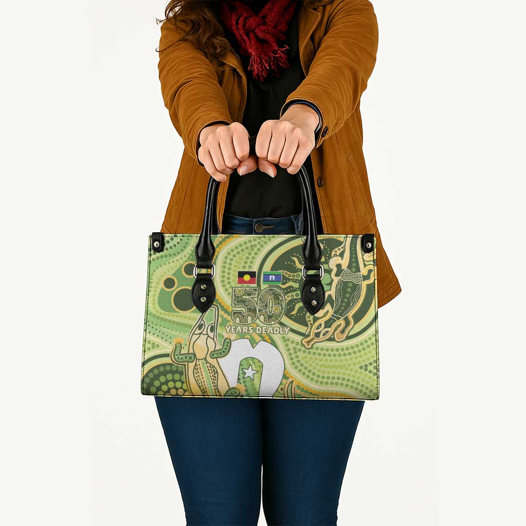 2026 NAIDOC Week 50 Years Deadly Leather Bag Flows of Time
