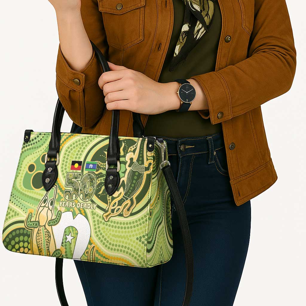2026 NAIDOC Week 50 Years Deadly Leather Bag Flows of Time