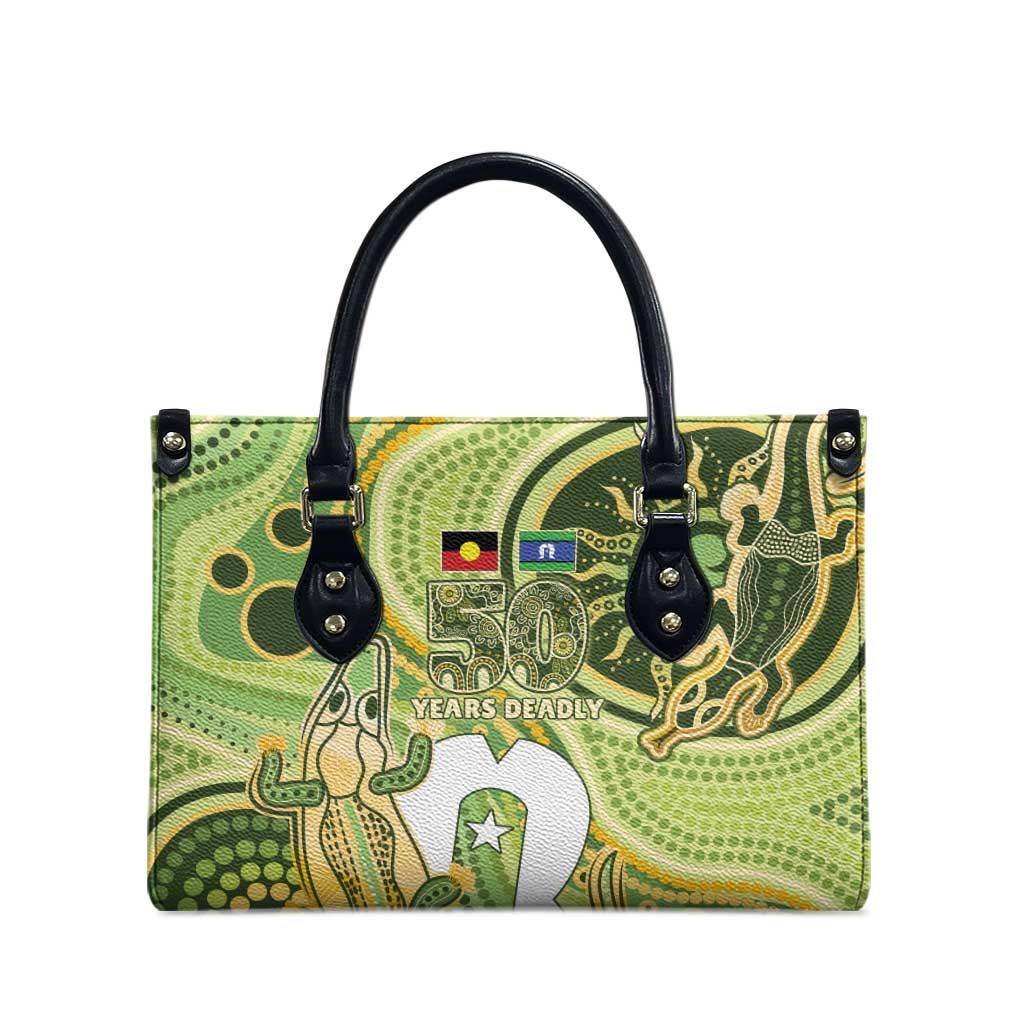 2026 NAIDOC Week 50 Years Deadly Leather Bag Flows of Time