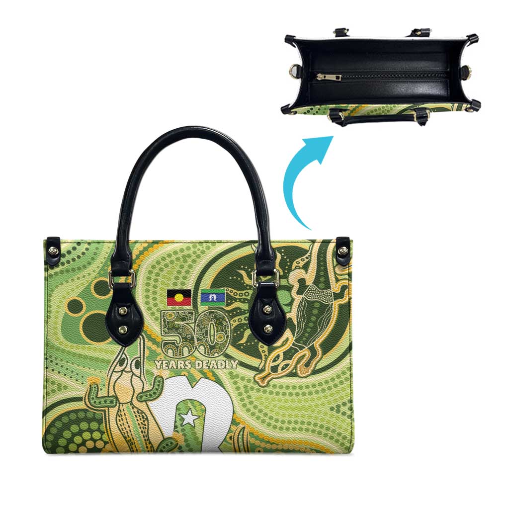 2026 NAIDOC Week 50 Years Deadly Leather Bag Flows of Time