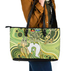 2026 NAIDOC Week 50 Years Deadly Leather Tote Bag Flows of Time