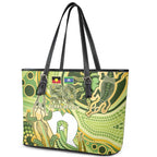 2026 NAIDOC Week 50 Years Deadly Leather Tote Bag Flows of Time