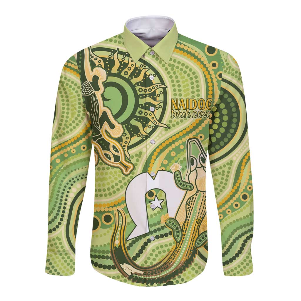 2026 NAIDOC Week 50 Years Deadly Long Sleeve Button Shirt Flows of Time