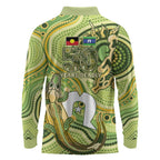 2026 NAIDOC Week 50 Years Deadly Long Sleeve Polo Shirt Flows of Time