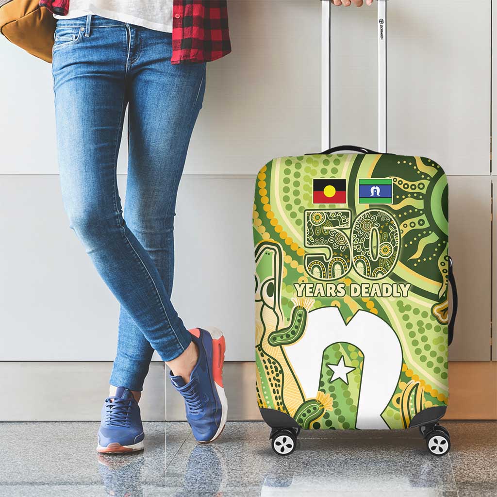 2026 NAIDOC Week 50 Years Deadly Luggage Cover Flows of Time