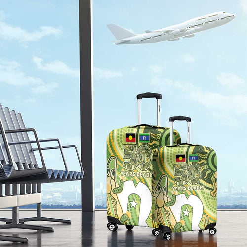 2026 NAIDOC Week 50 Years Deadly Luggage Cover Flows of Time