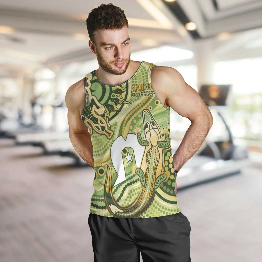 2026 NAIDOC Week 50 Years Deadly Men Tank Top Flows of Time
