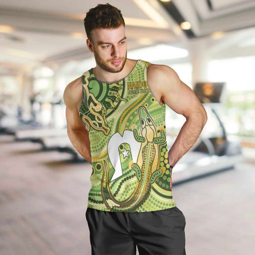 2026 NAIDOC Week 50 Years Deadly Men Tank Top Flows of Time