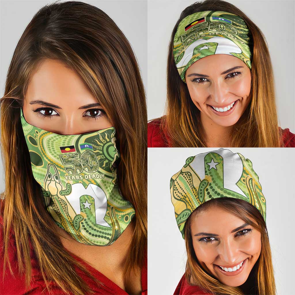 2026 NAIDOC Week 50 Years Deadly Neck Gaiter Flows of Time