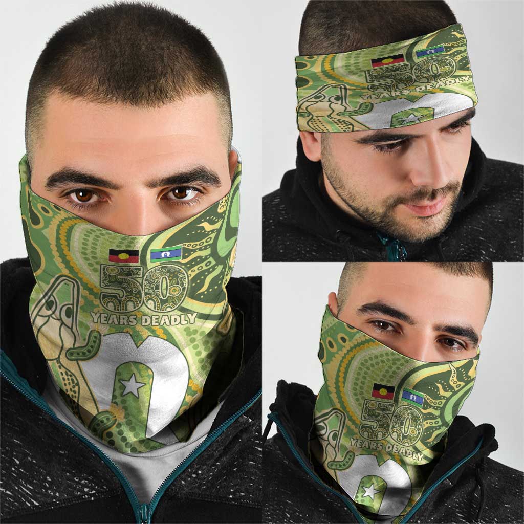 2026 NAIDOC Week 50 Years Deadly Neck Gaiter Flows of Time