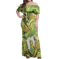 2026 NAIDOC Week 50 Years Deadly Off Shoulder Maxi Dress Flows of Time