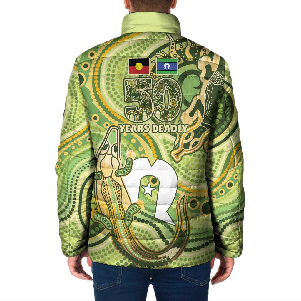 2026 NAIDOC Week 50 Years Deadly Padded Jacket Flows of Time