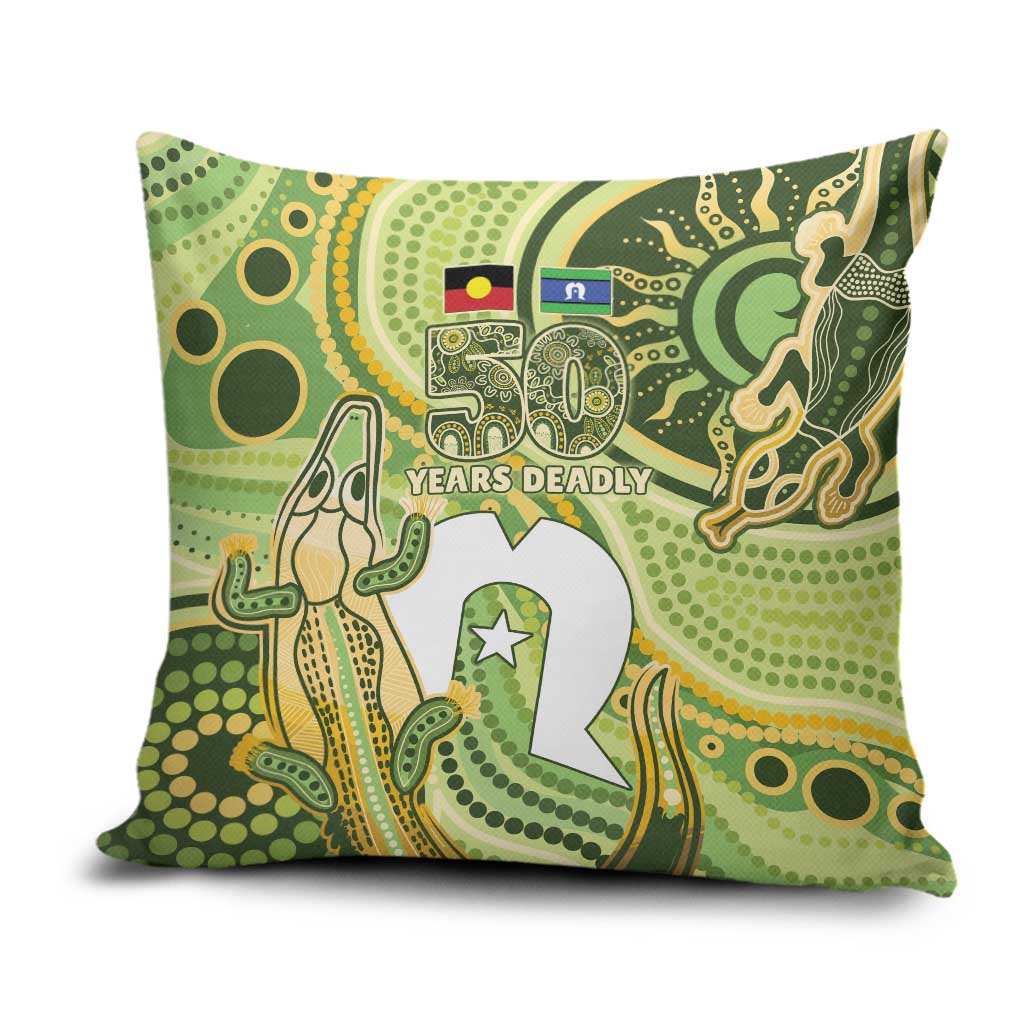 2026 NAIDOC Week 50 Years Deadly Pillow Cover Flows of Time