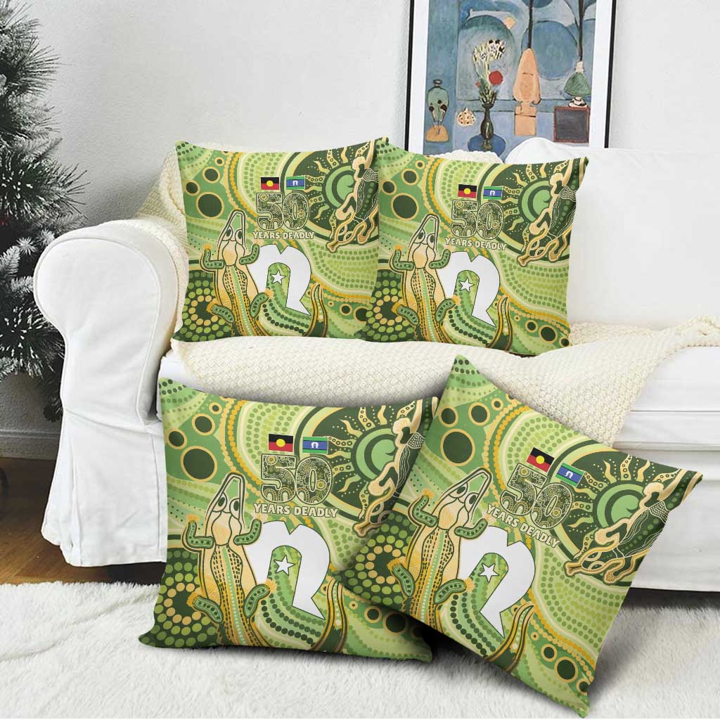2026 NAIDOC Week 50 Years Deadly Pillow Cover Flows of Time